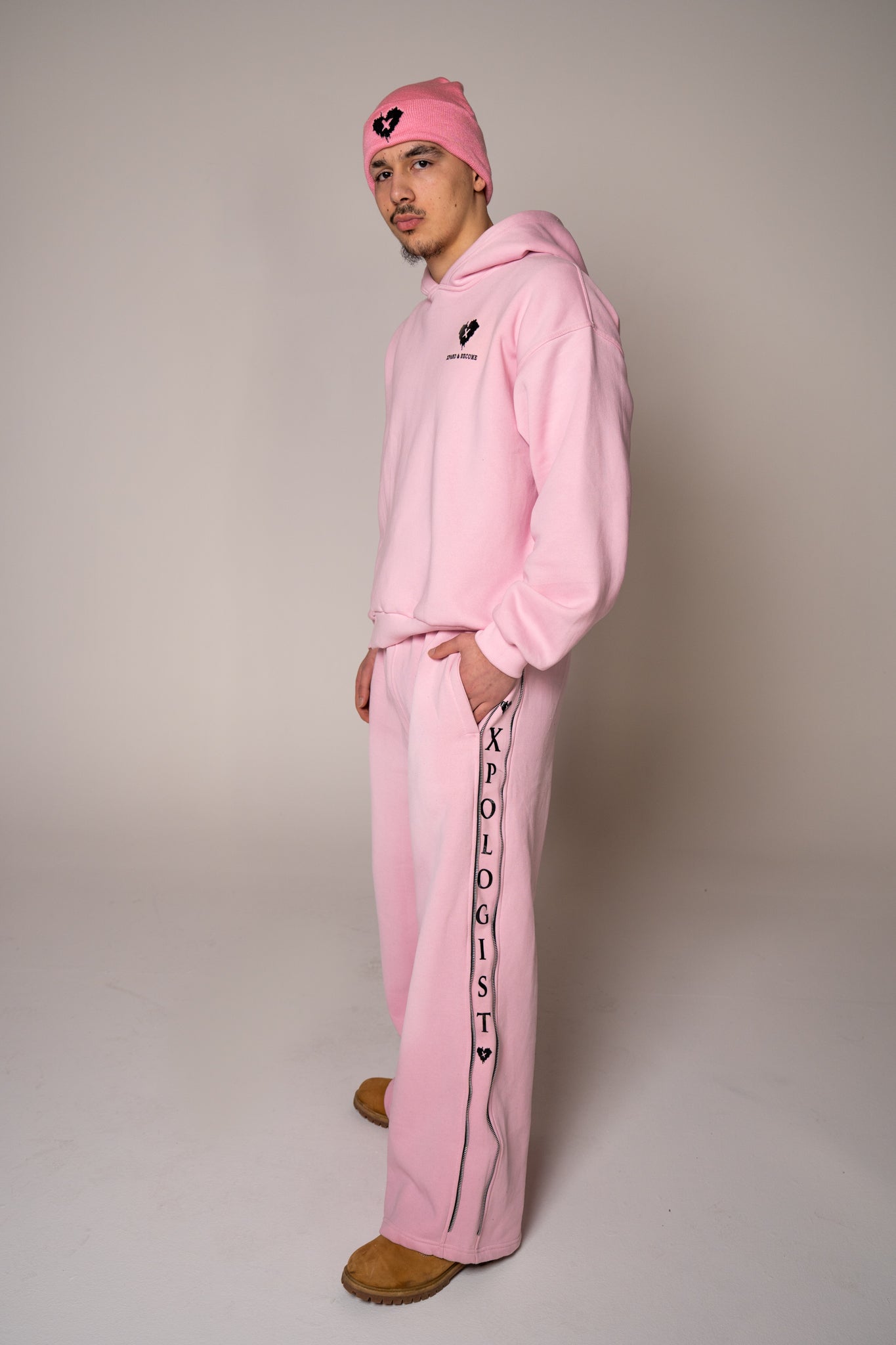 ZIP-LINE SWEATSUIT (Pink )