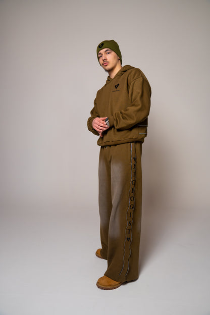 ZIP-LINE SWEATSUIT ( Olive Green )