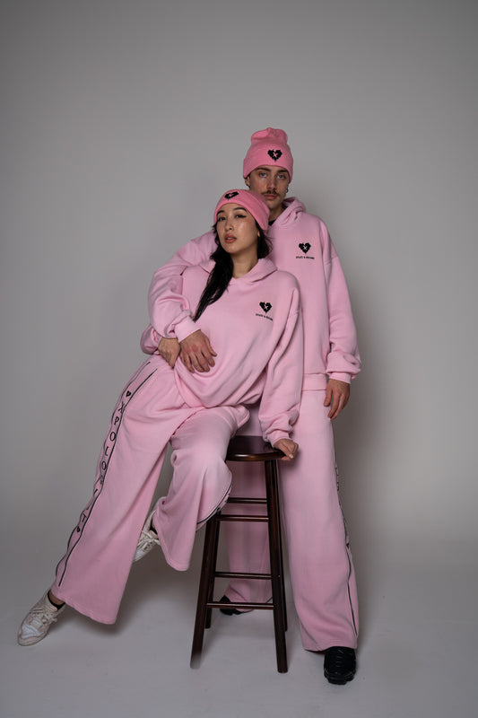 ZIP-LINE SWEATSUIT (Pink )