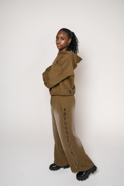 ZIP-LINE SWEATSUIT ( Olive Green )