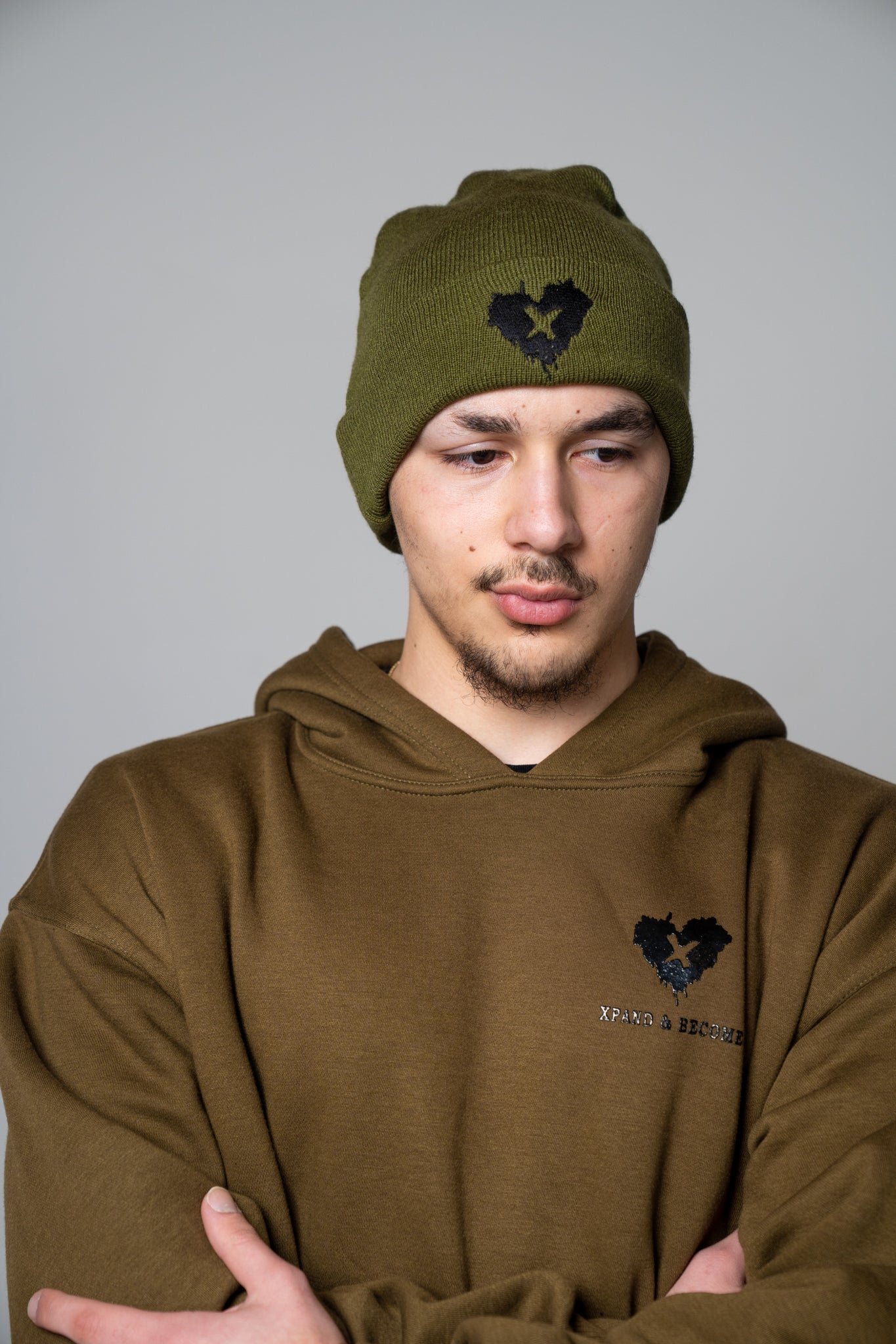 "X" Heart Beanies